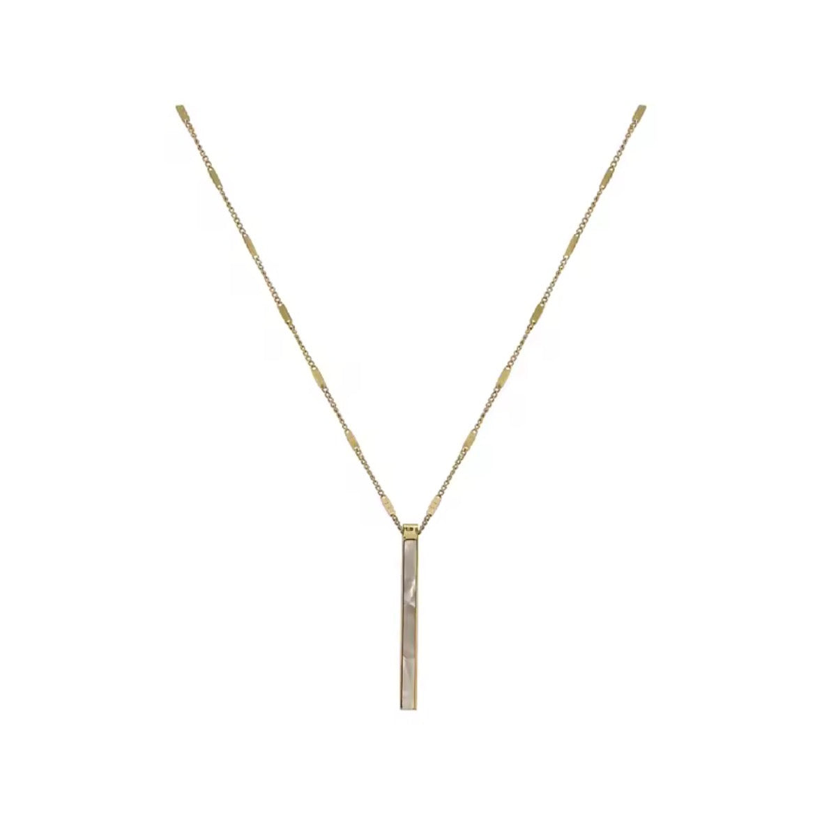 Mother of Pearl Long Pendant Necklace
