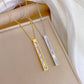 Mother of Pearl Long Pendant Necklace