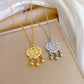 High Grade Butterfly Locket Bow Pendant Necklace Stainless Steel Fashion Geometric Choker Jewelry Party Gifts For Women Girls