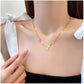 High Grade Butterfly Locket Bow Pendant Necklace Stainless Steel Fashion Geometric Choker Jewelry Party Gifts For Women Girls