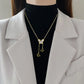 High Grade Butterfly Locket Bow Pendant Necklace Stainless Steel Fashion Geometric Choker Jewelry Party Gifts For Women Girls