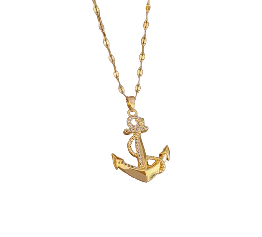 Anchor Pendant With A Chain