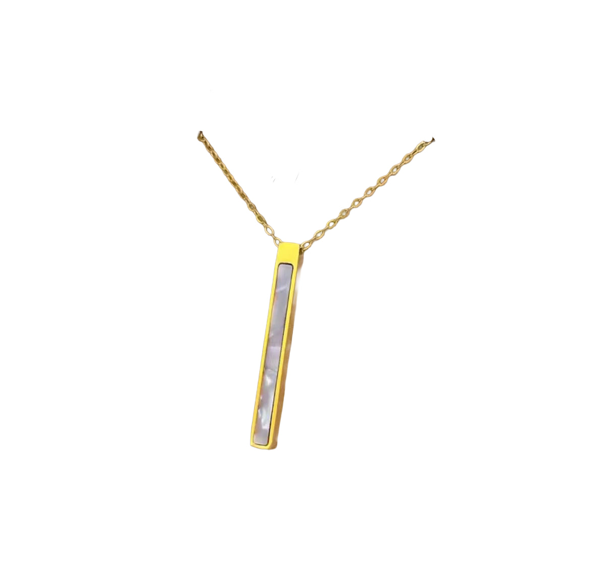 Mother of Pearl Long Pendant Necklace