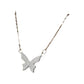 bc867955-c9cb-4962-8c0e-aff966a637bc gold-tone textured butterfly pendant on beige display cushion