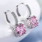 Needle Princess Crystal Square Drop Earring