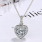 Cubic Zirconia Love Heart Necklaces
