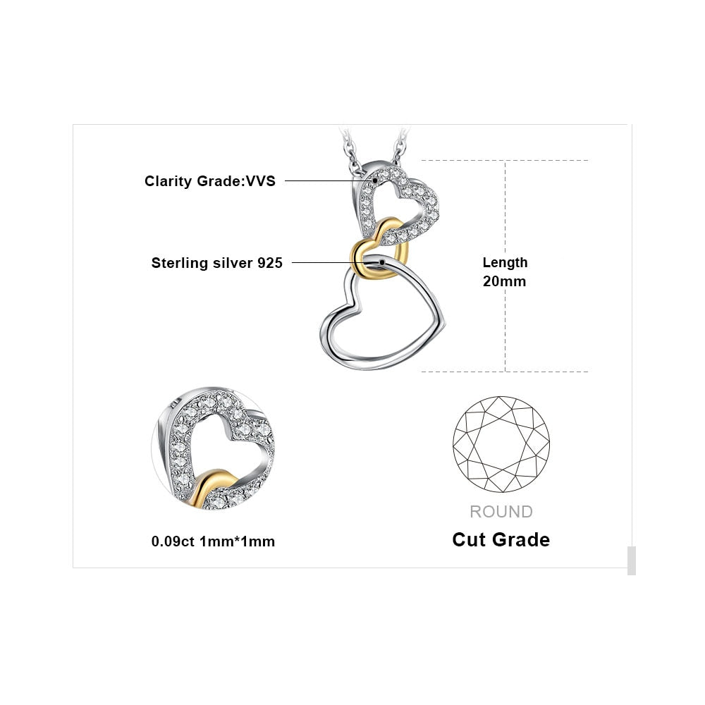 Love Hearts Knot Pendant