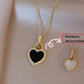Two sided Shell Heart Pendant