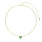 Heart Shaped Cubic Zirconia Chocker Necklace