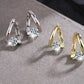 Stud Earrings with Cubic Zircon